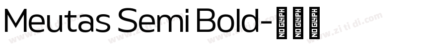 Meutas Semi Bold字体转换